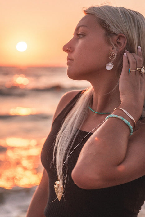 Cowrie Shell Beaded Choker